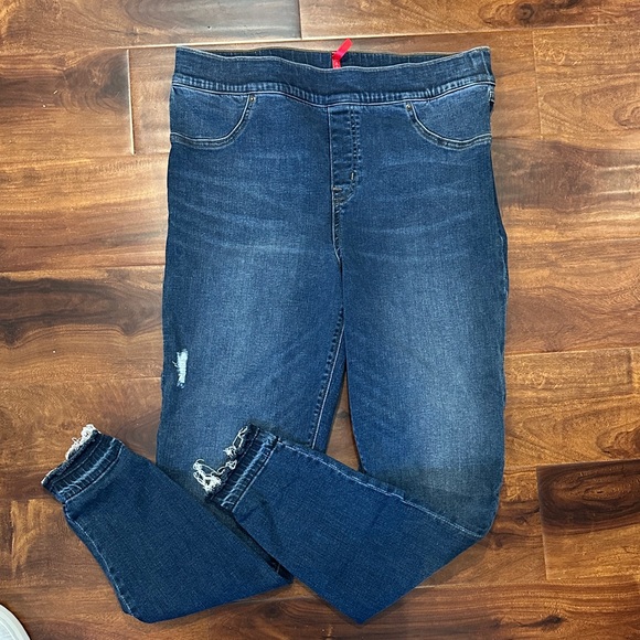 SPANX Dark Blue Jeggings - Picture 1 of 3